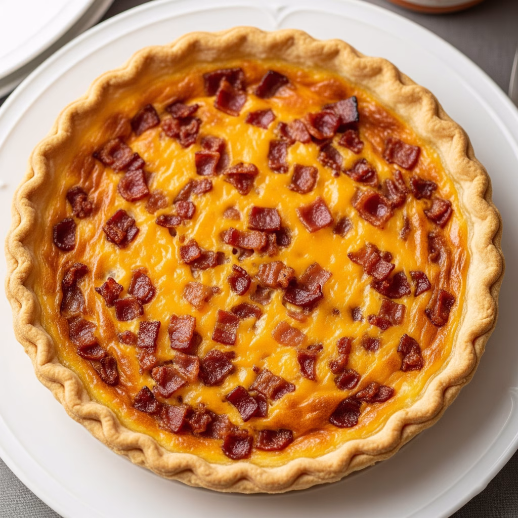 Bacon and Cheddar Quiche