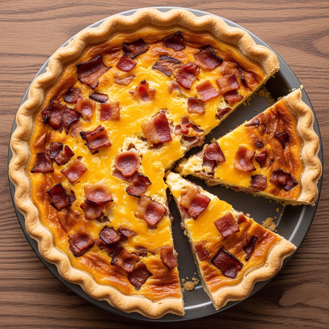 Bacon and Cheddar Quiche