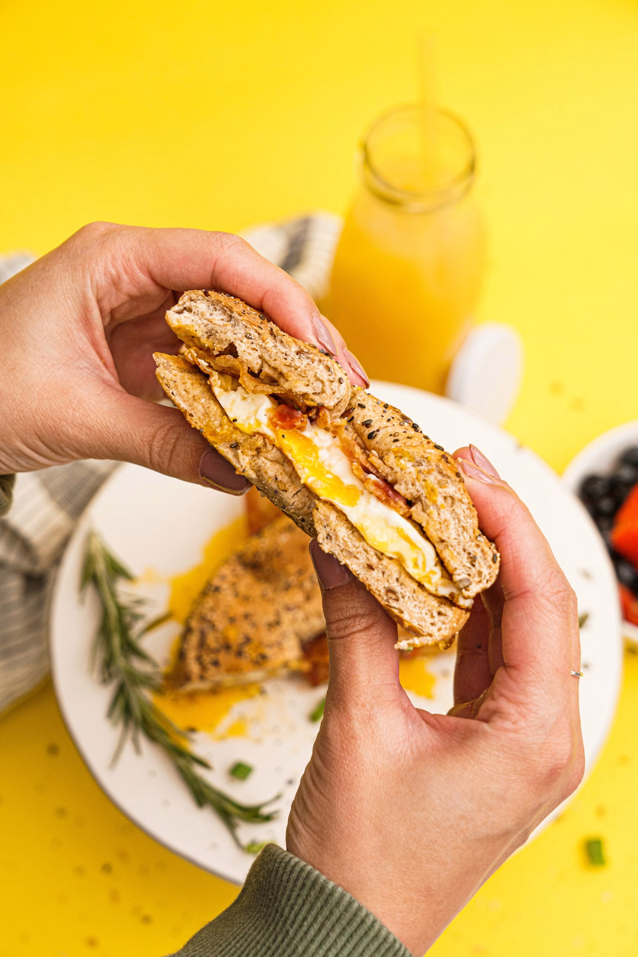 Bacon and Egg Breakfast Sandwich
