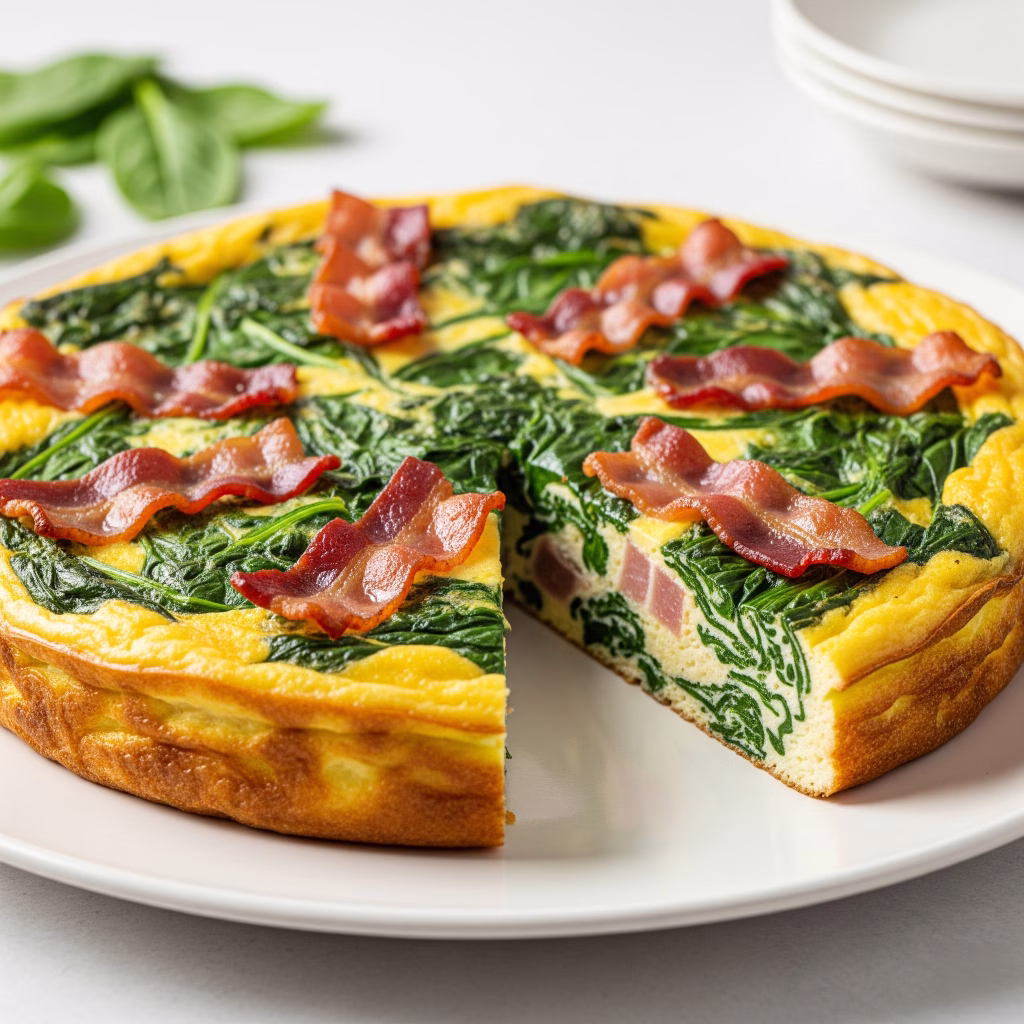 Bacon and Spinach Frittata