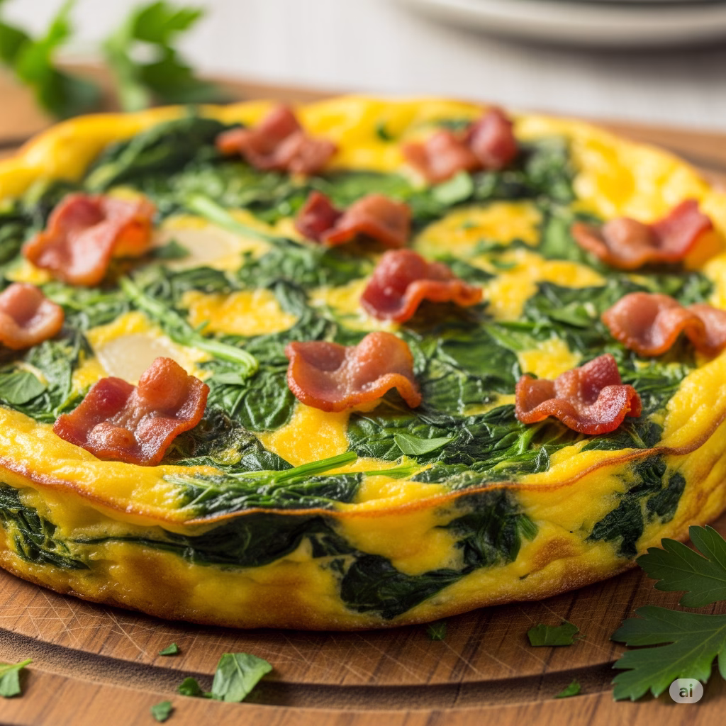 Bacon and Spinach Frittata