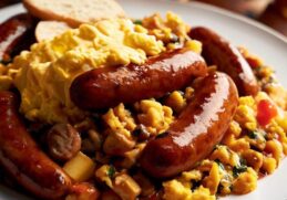 Classic English Breakfast Sausage Scramble