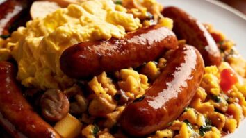 Classic English Breakfast Sausage Scramble