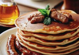 Sweet Italian Sausage Pancake Breakfast
