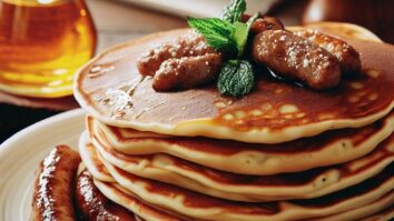 Sweet Italian Sausage Pancake Breakfast