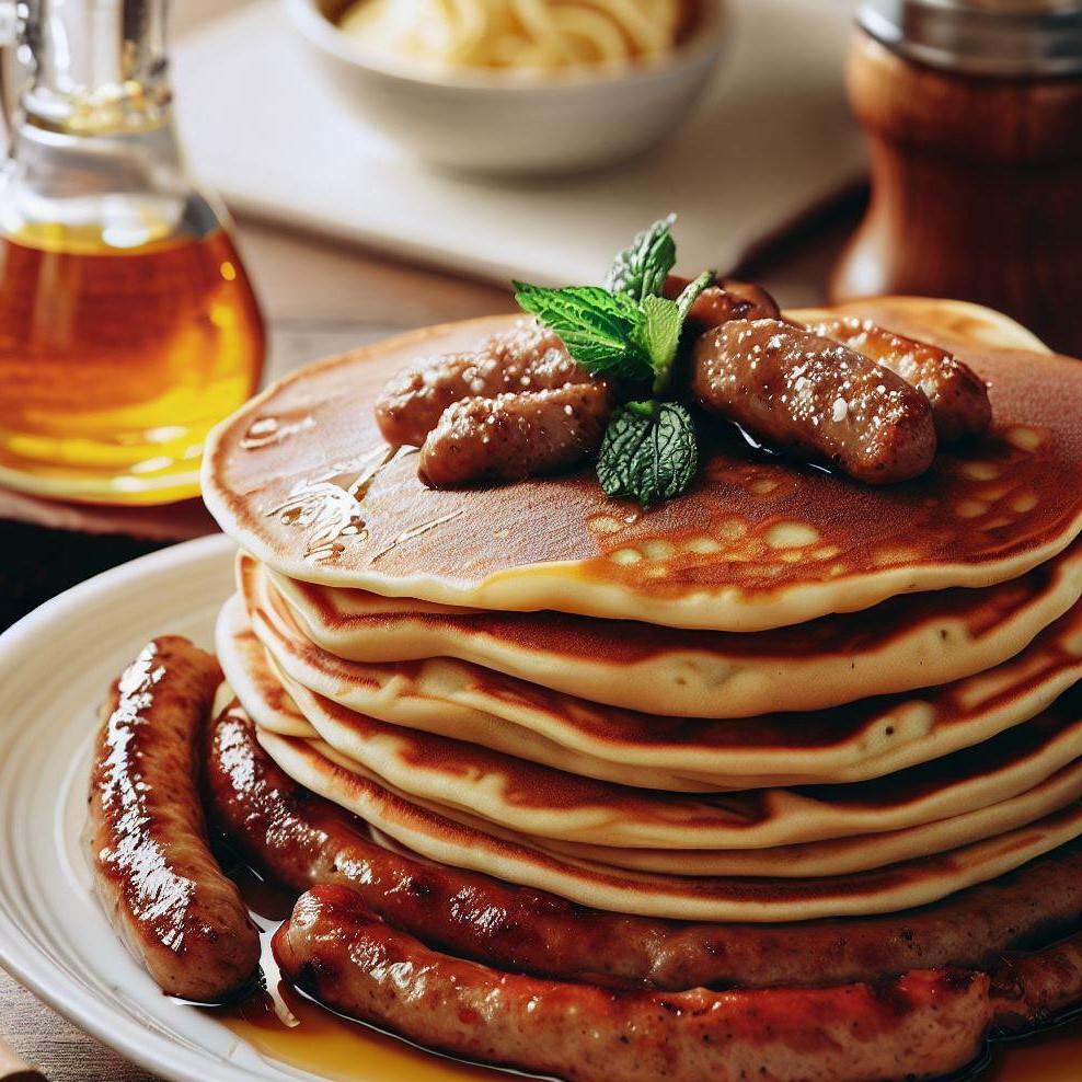 Sweet Italian Sausage Pancake Breakfast