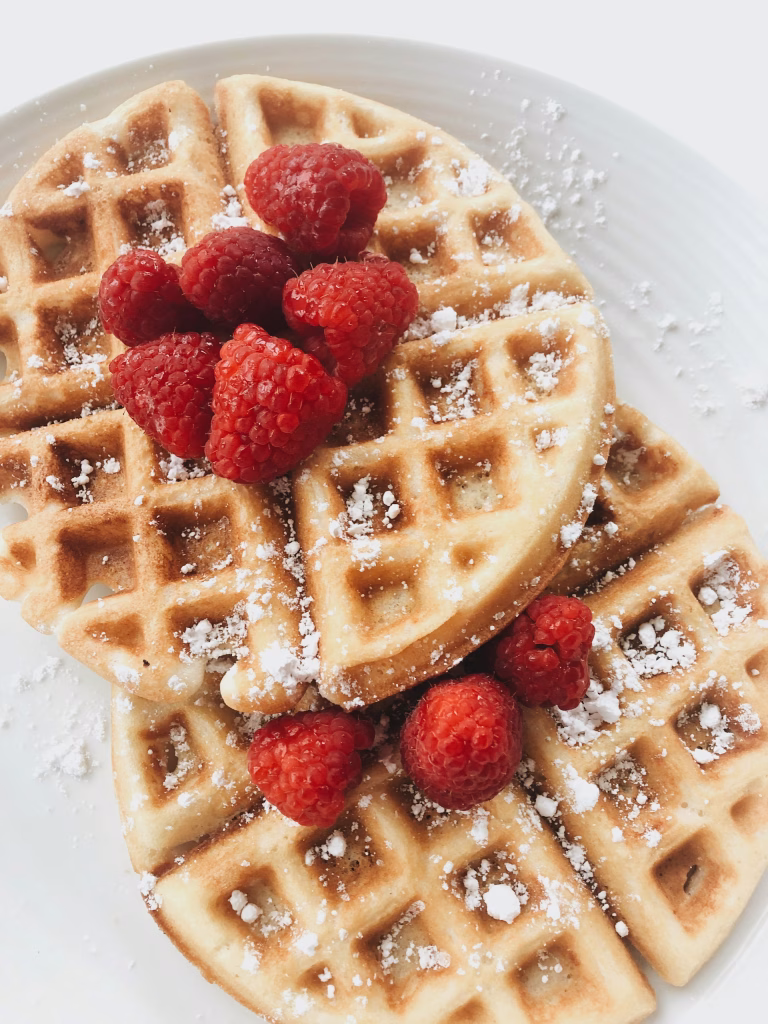 Waffles breakfast