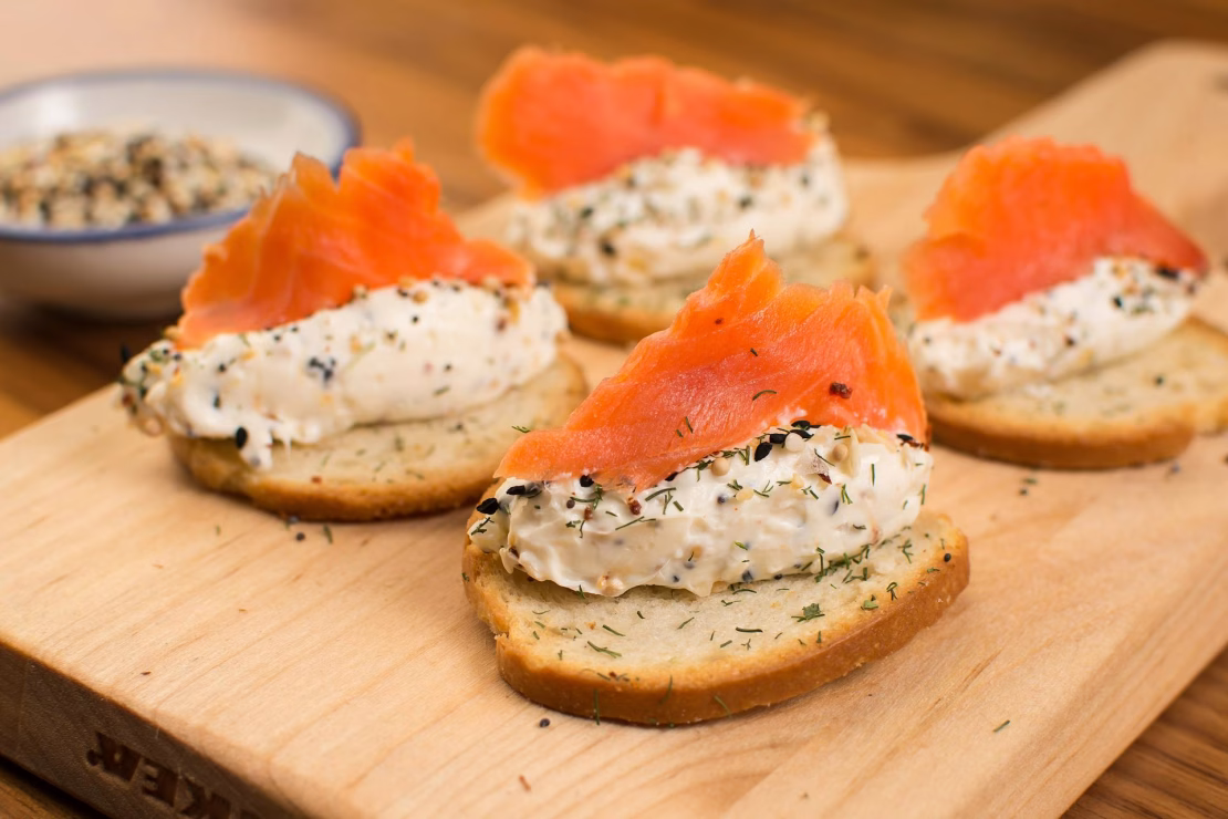 Smoked Salmon and Cream Cheese Toast Recipe