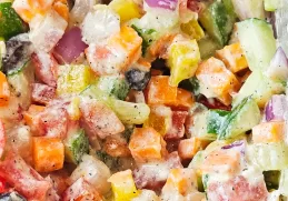Creamy Vegetable Salad. Chopper