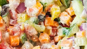 Creamy Vegetable Salad. Chopper