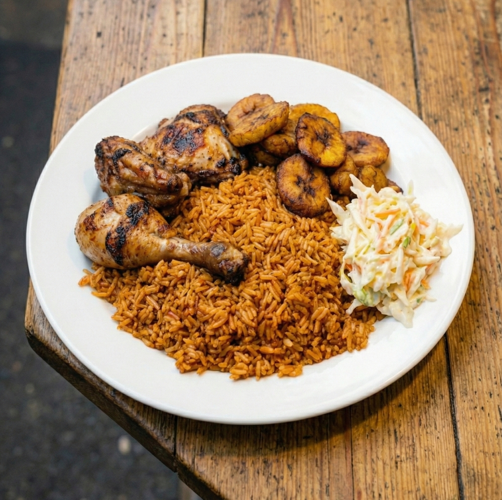 Nigerian Jollof Rice with Chicken