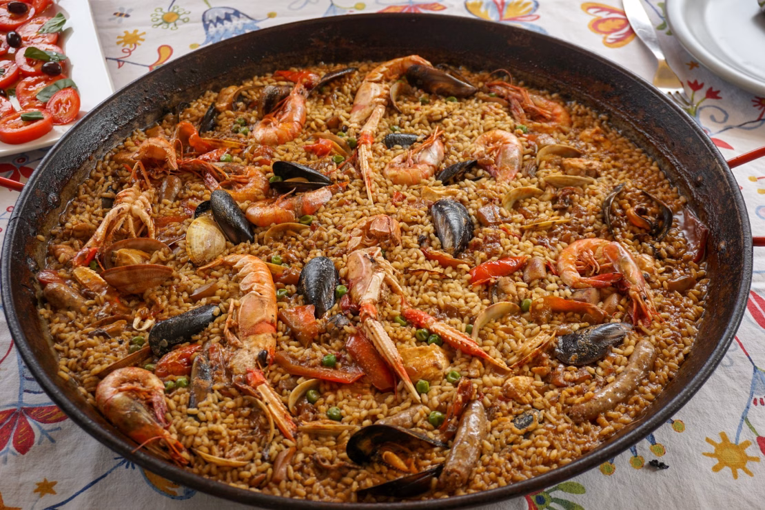 Paella with Meat & Seafood (Spain)