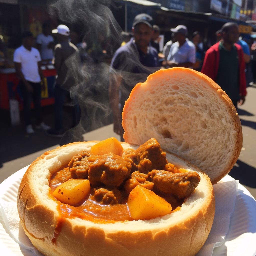 South African Bunny Chow with Meat