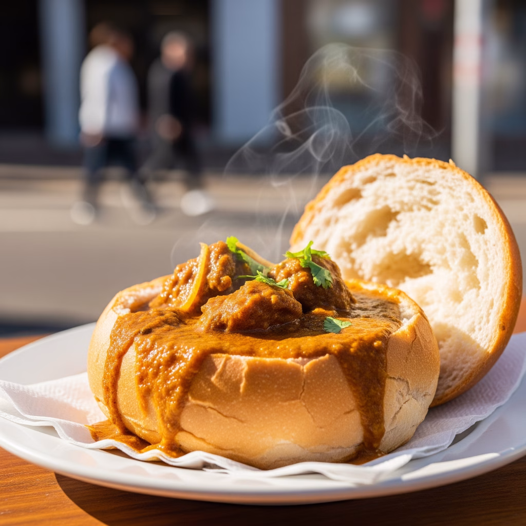 South African Bunny Chow with Meat
