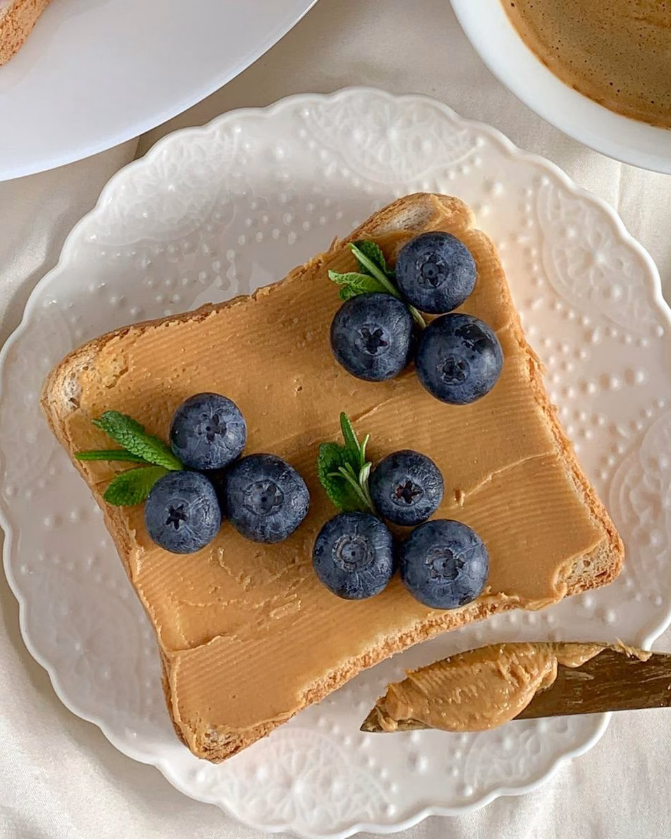 Almond Butter and Blueberry Toast