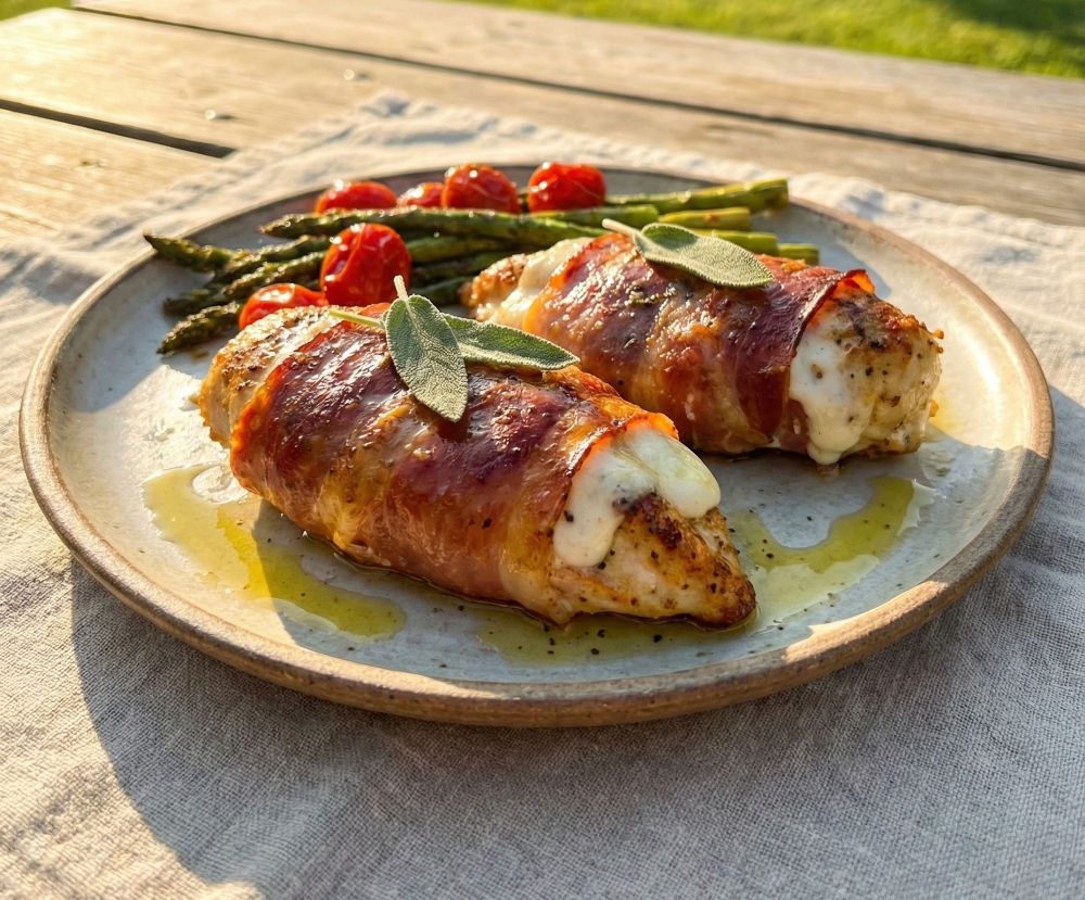 Prosciutto-Wrapped Chicken