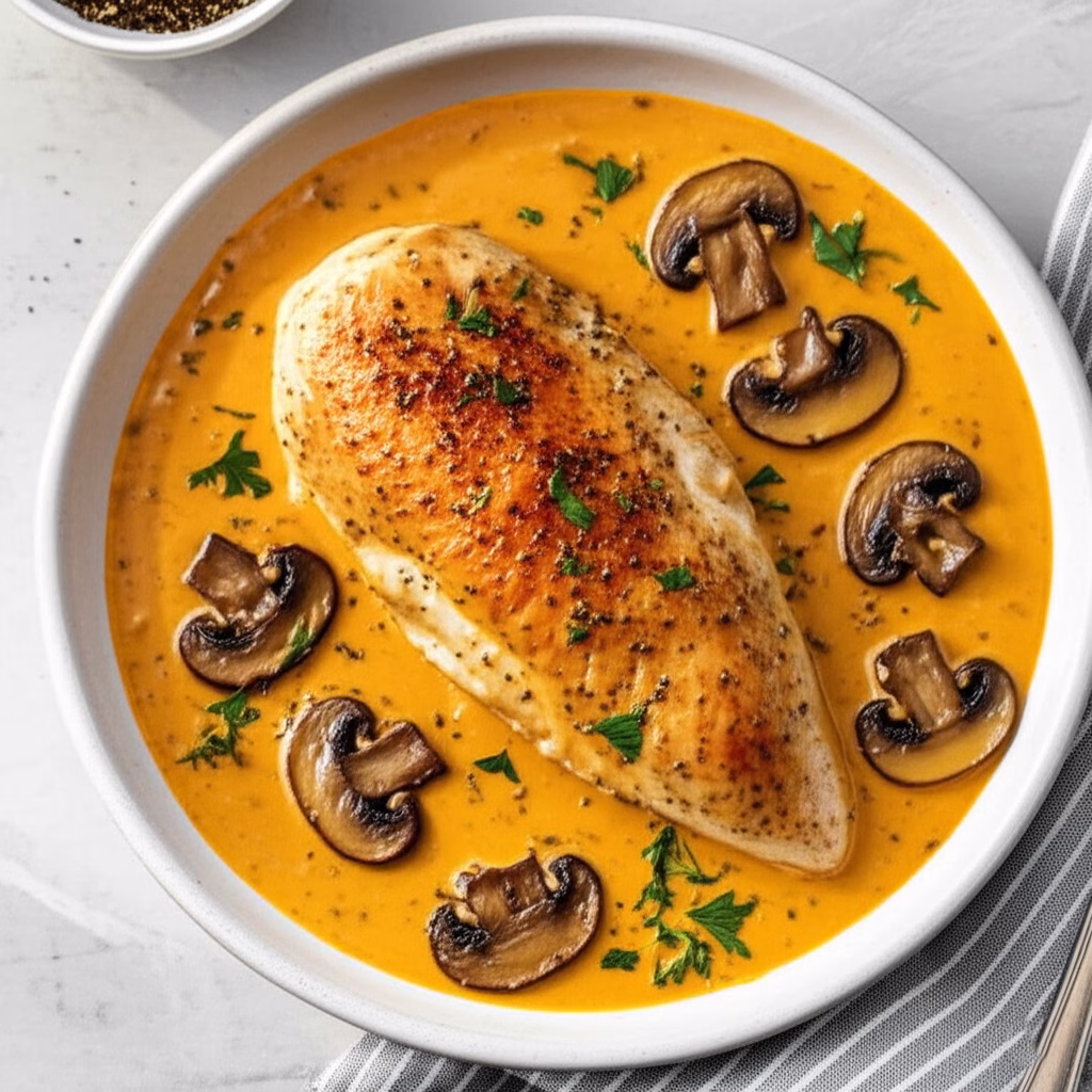 Sous Vide Chicken Breast with Truffle Oil