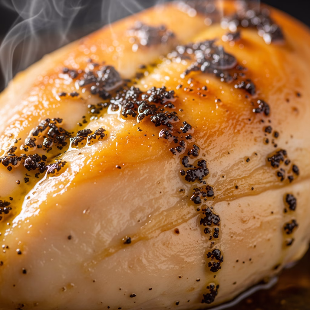 Sous Vide Chicken Breast with Truffle Oil