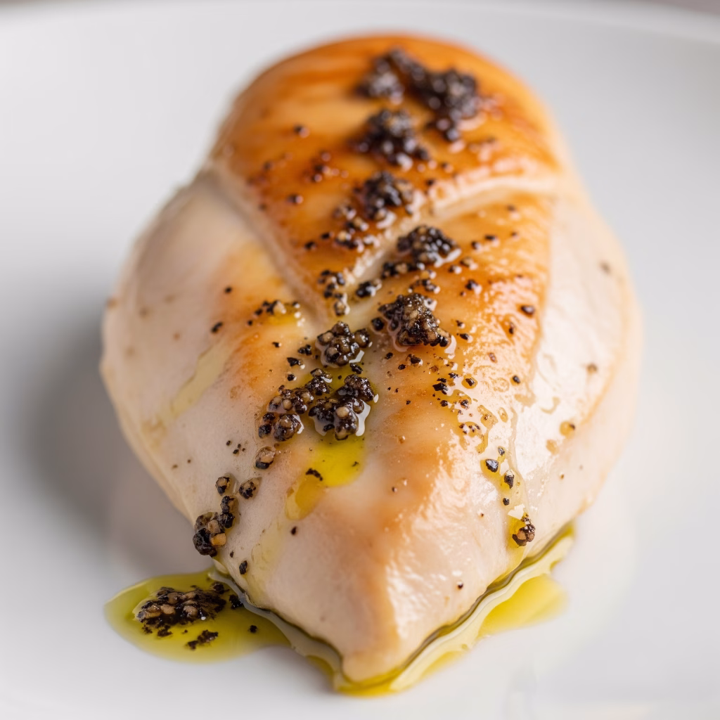 Sous Vide Chicken Breast with Truffle Oil