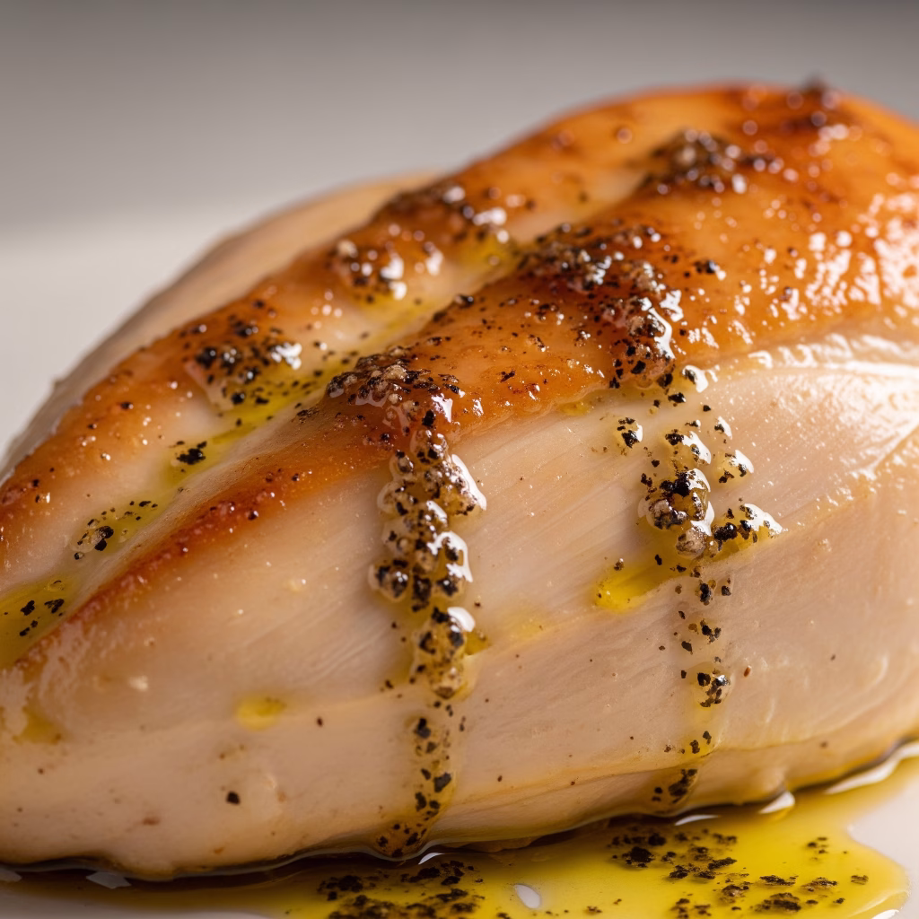 Sous Vide Chicken Breast with Truffle Oil