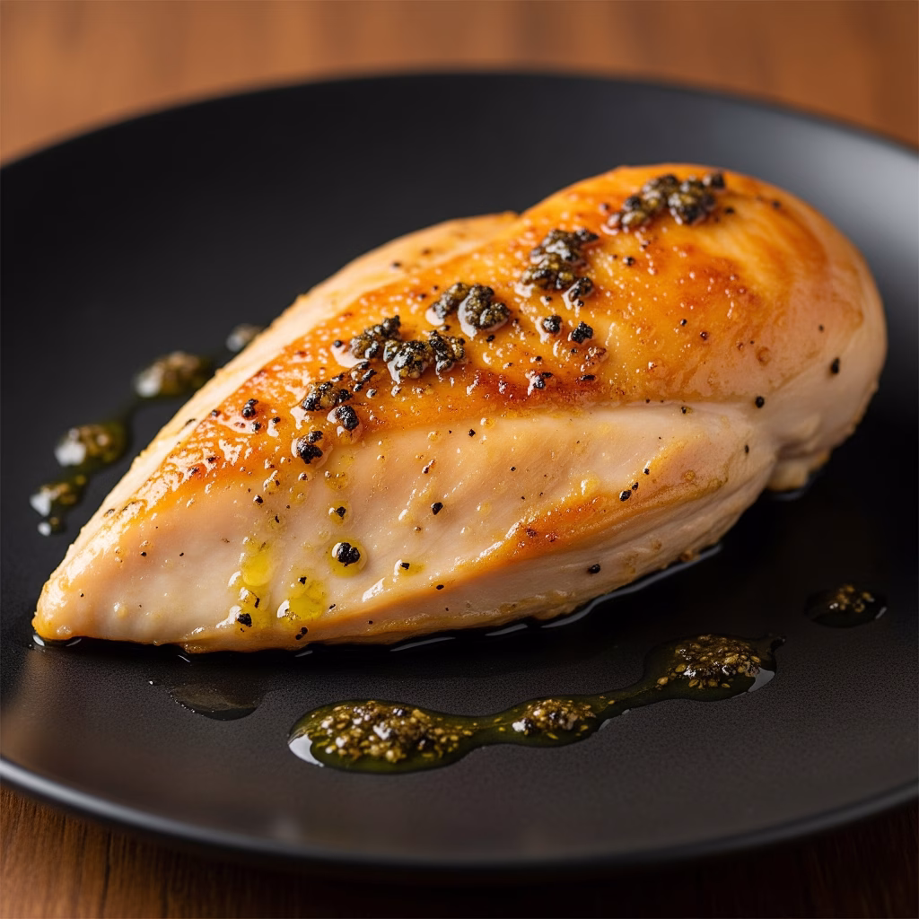 Sous Vide Chicken Breast with Truffle Oil