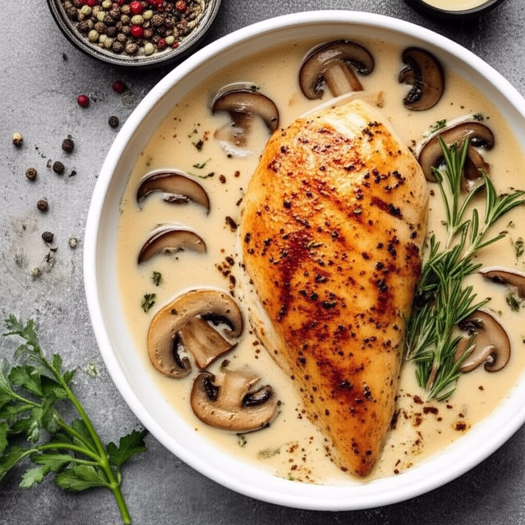 Sous Vide Chicken Breast with Truffle Oil