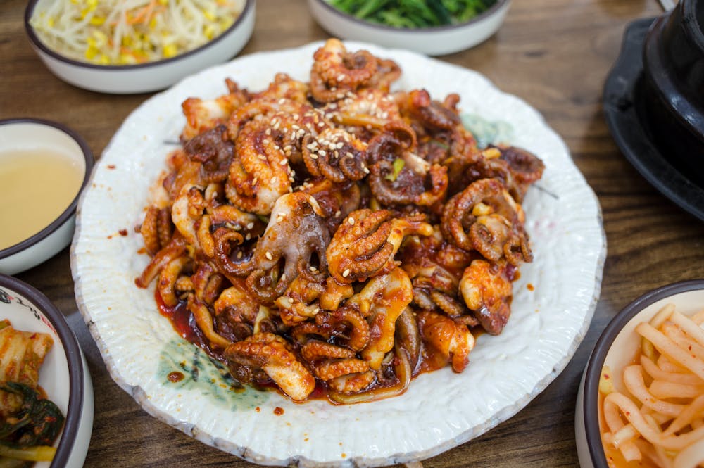 Spicy Korean Baby Octopus Stir-Fry
