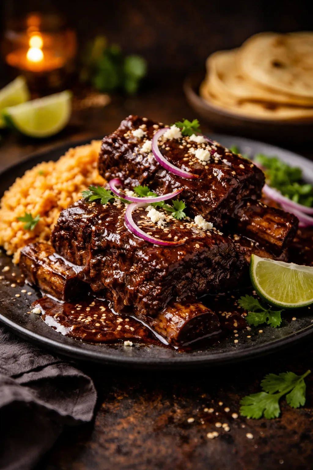 3-Hour Mole Short Ribs