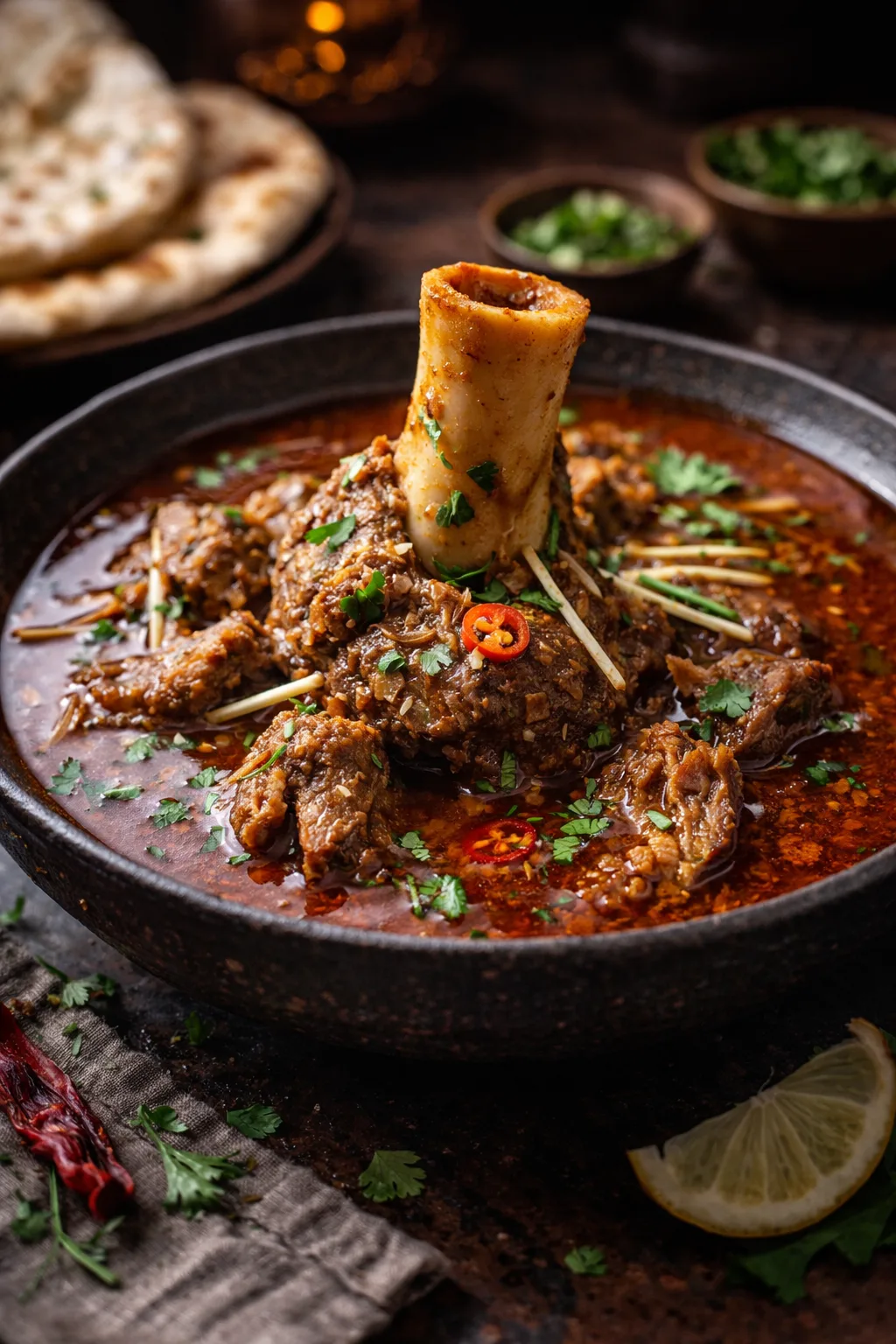 Authentic Pakistani Nalli Nihari (Bone Marrow Stew)